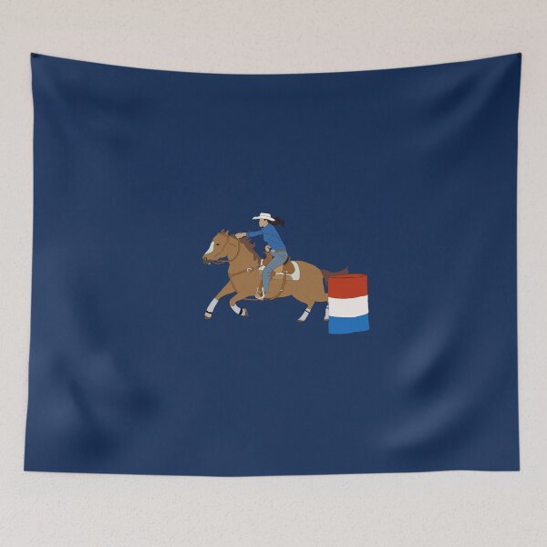 Item preview, Cartoon Barrel Racer & Her Horse-lemminglife designed and sold by lemminglife.