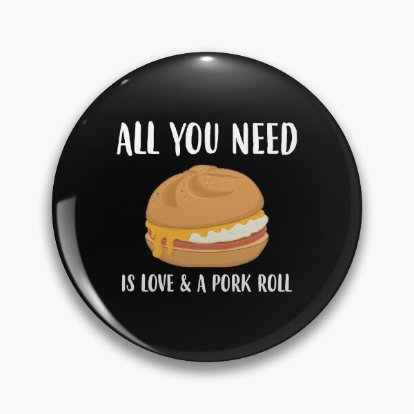Item preview, Love New Jersey Food Egg Cheese Pork Roll print designed and sold by jakehughes2015.