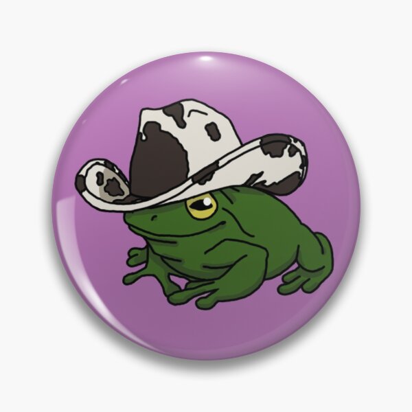 Item preview, frog with a cowboy hat designed and sold by Quinn47.