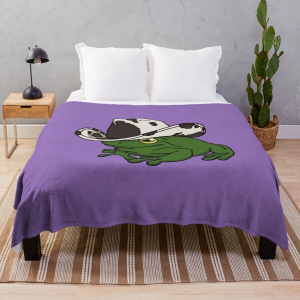 Item preview, frog with a cowboy hat designed and sold by Quinn47.