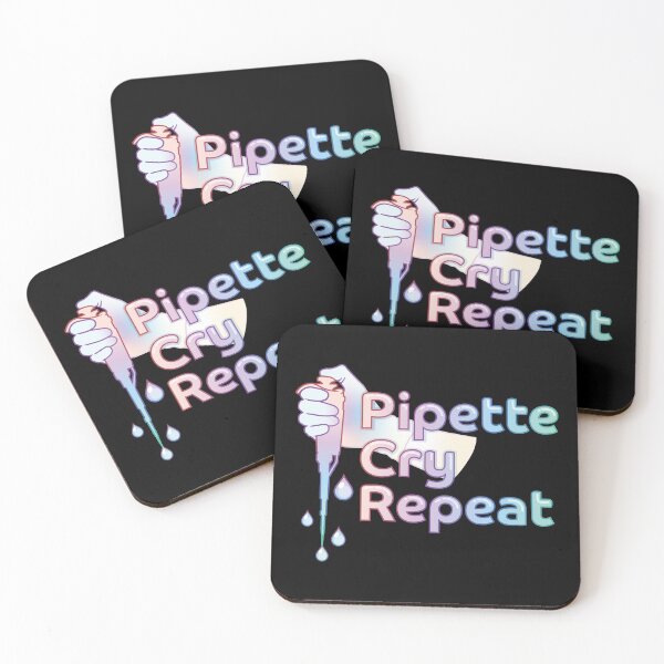 Item preview, Pipette Cry Repeat PCR  Pastel Rainbow Design                                                            designed and sold by Zit-Zat-Zot.
