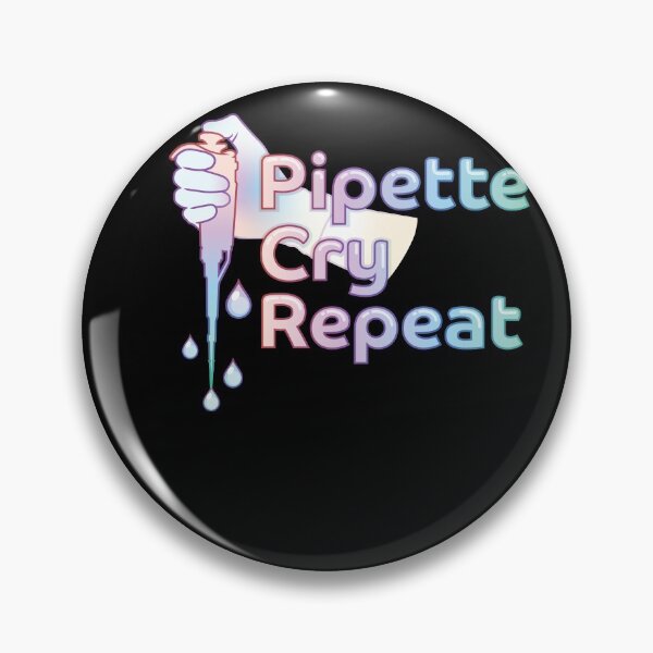 Item preview, Pipette Cry Repeat PCR  Pastel Rainbow Design                                                            designed and sold by Zit-Zat-Zot.