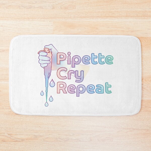 Item preview, Pipette Cry Repeat PCR  Pastel Rainbow Design                                                            designed and sold by Zit-Zat-Zot.