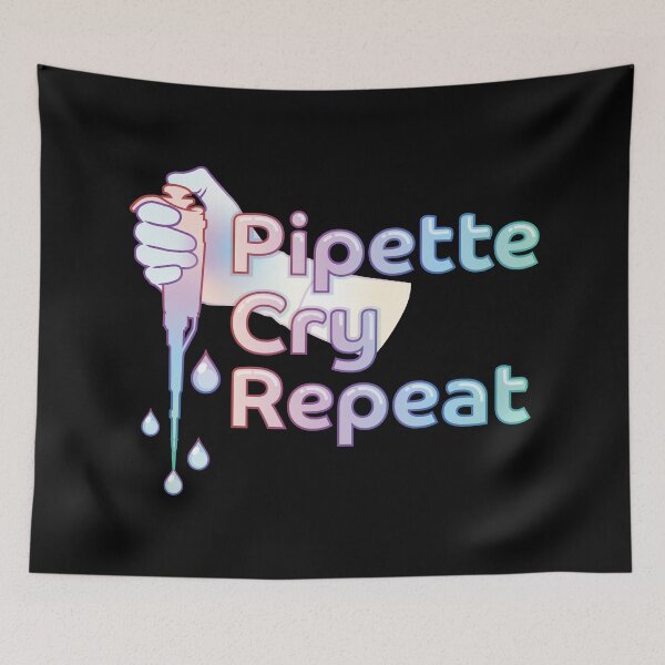 Item preview, Pipette Cry Repeat PCR  Pastel Rainbow Design                                                            designed and sold by Zit-Zat-Zot.