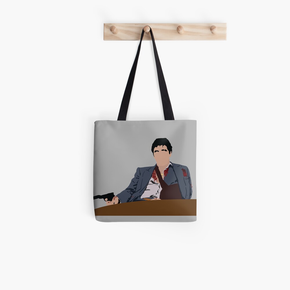 Scarface - Canvas Portrait of Tony & Elvira  Tote Bag for Sale by  TeddysDad