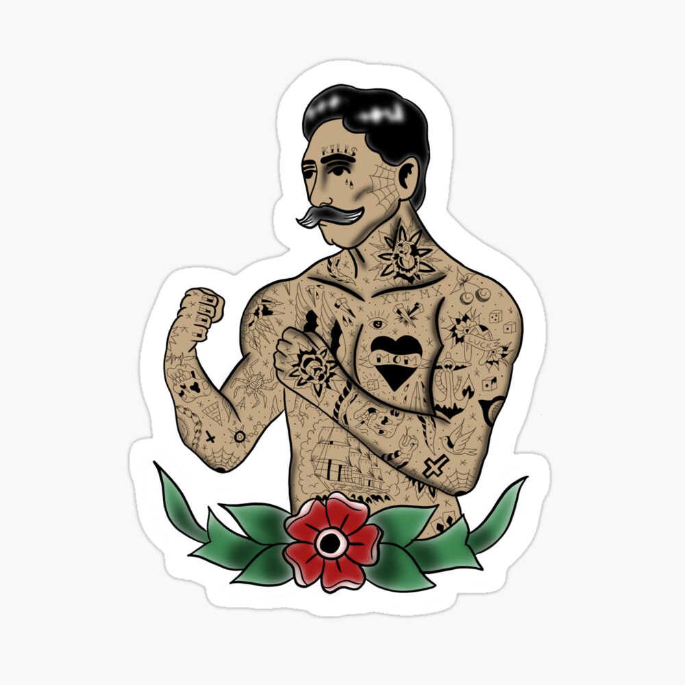 DGA David Gonzales Art Fresh Cut Killin It Greaser Tattoo Monster Mens  Shirt - Fearless Apparel