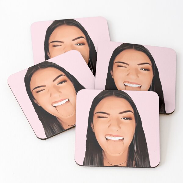 Item preview, Cute Charli Damelio tongue out - baby pink designed and sold by MNCO.