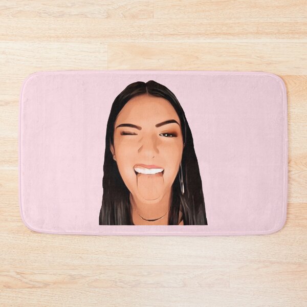 Item preview, Cute Charli Damelio tongue out - baby pink designed and sold by MNCO.