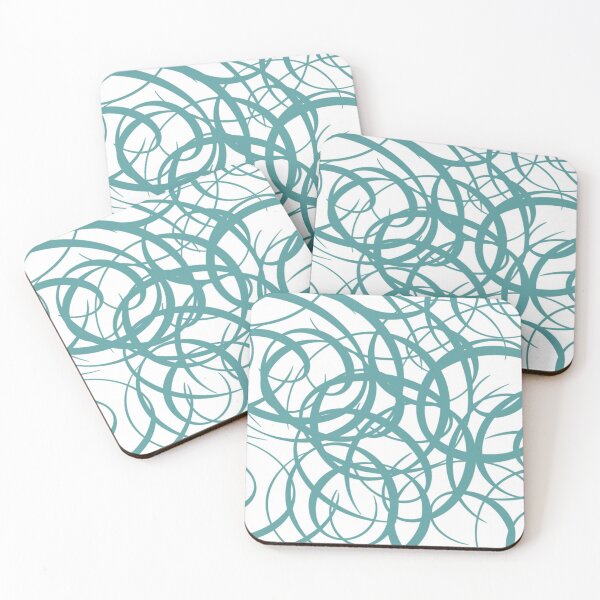 Item preview, Teal Ribbons designed and sold by Poetic Patterns Studio.