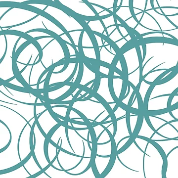 Artwork thumbnail, Teal Ribbons by Poetic Patterns Studio