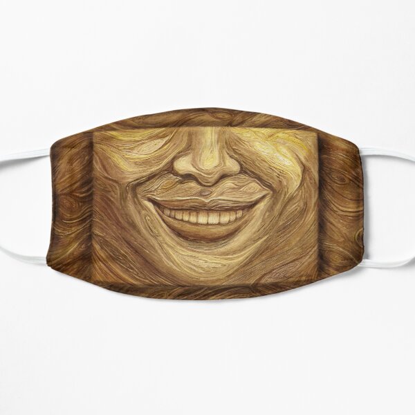 “Wood” painting - “Smile” Fine Art series Mask