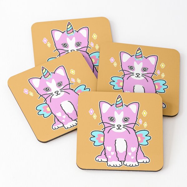 Item preview, pink Caticorn designed and sold by HibouMagique.