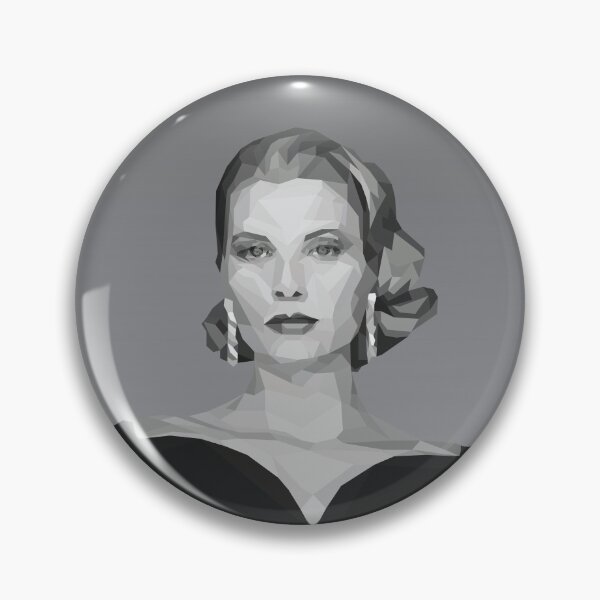 Item preview, Grace Kelly Geometric Poly Gray Background designed and sold by danihops.