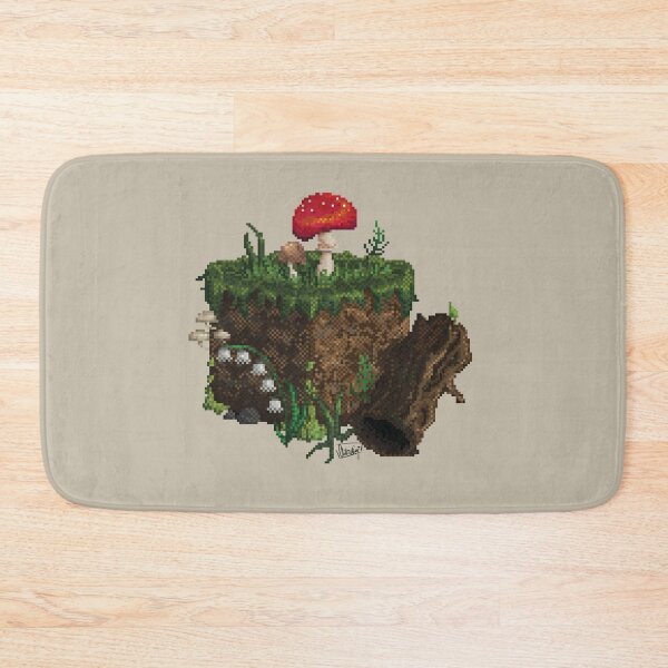 Item preview, Pixel Dirt Block Mushroom Graphic designed and sold by Chillcrafting.