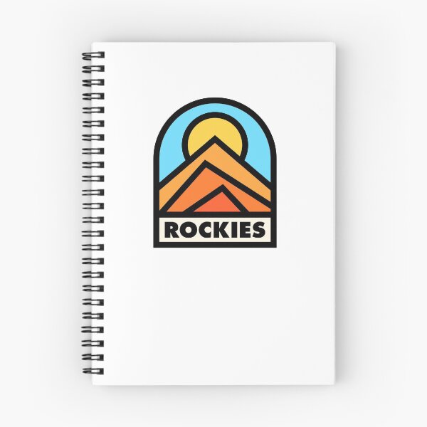 Item preview, Rockies Retro Badge Black Lines designed and sold by modeoftravel.