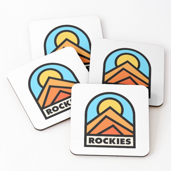 Item preview, Rockies Retro Badge Black Lines designed and sold by modeoftravel.