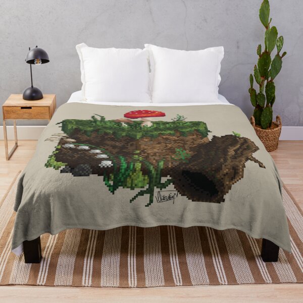 Item preview, Pixel Dirt Block Mushroom Graphic designed and sold by Chillcrafting.