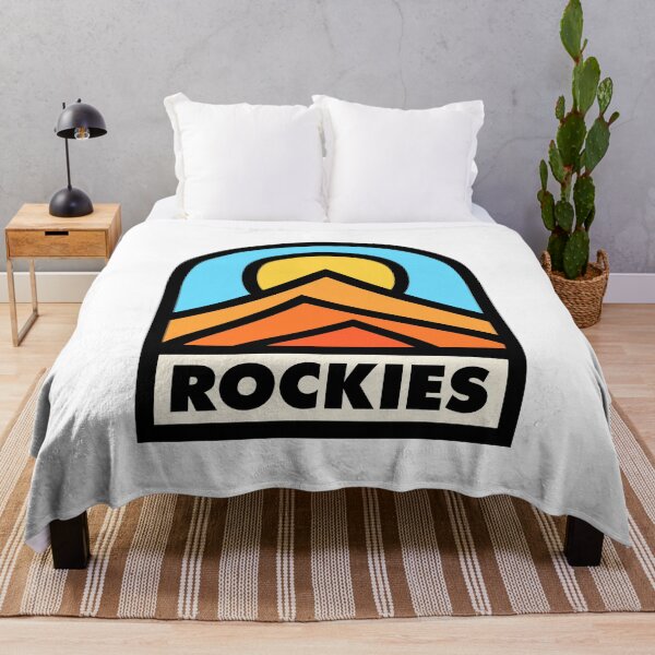 Artikelvorschau, Rockies Retro Badge Black Lines entworfen und verkauft von modeoftravel.