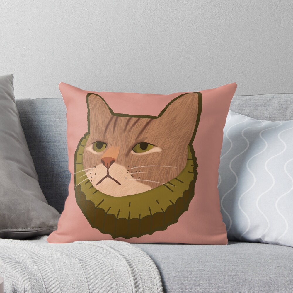 Item preview, Throw Pillow designed and sold by ghostcatdesigns.