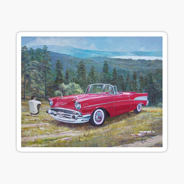 1957 Chevrolet Bel Air convertible Sticker