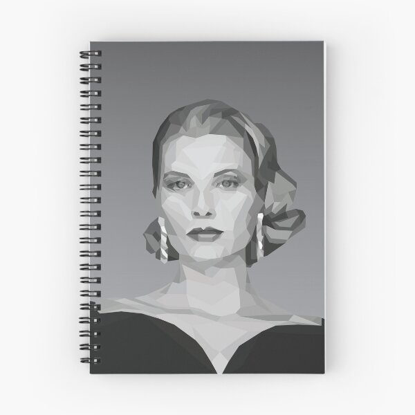 Item preview, Grace Kelly Geometric Poly Gray Background designed and sold by danihops.