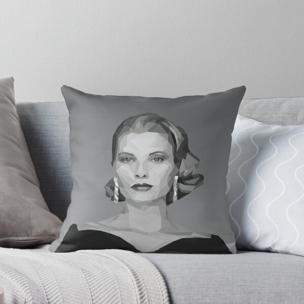 Item preview, Grace Kelly Geometric Poly Gray Background designed and sold by danihops.