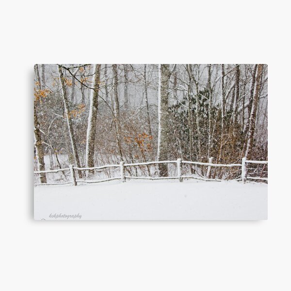 Item preview, Snow on the fence  designed and sold by KSKphotography.