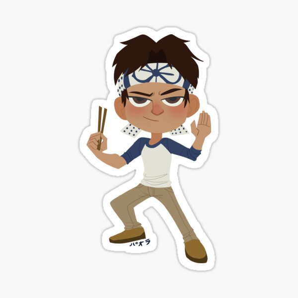 Aperçu de l'œuvre Daniel Larusso (occasionnel) Sticker créée et vendue par kabuki-aku.