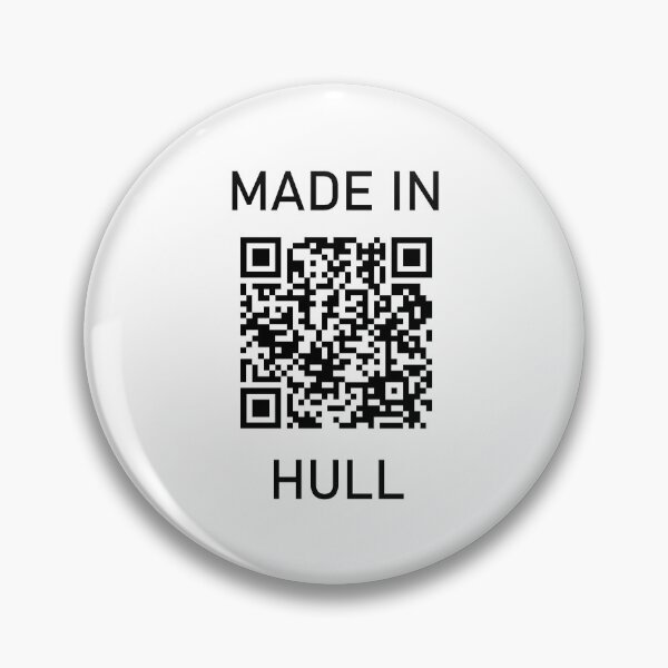 Item preview, Made in Hull QR Code designed and sold by MimsTees.