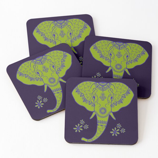 Item preview, PURPLE AND GREEN ELEPHANT designed and sold by Swooncake Press.