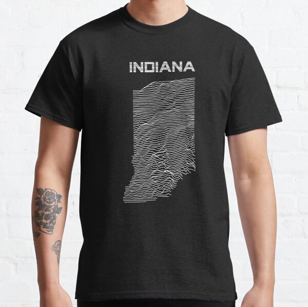 Indiana - Unknown Elevations Topography Map Classic T-Shirt