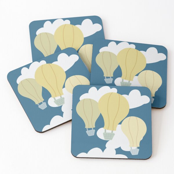 Item preview, Teal Hot Air Balloon Print designed and sold by faithprints.