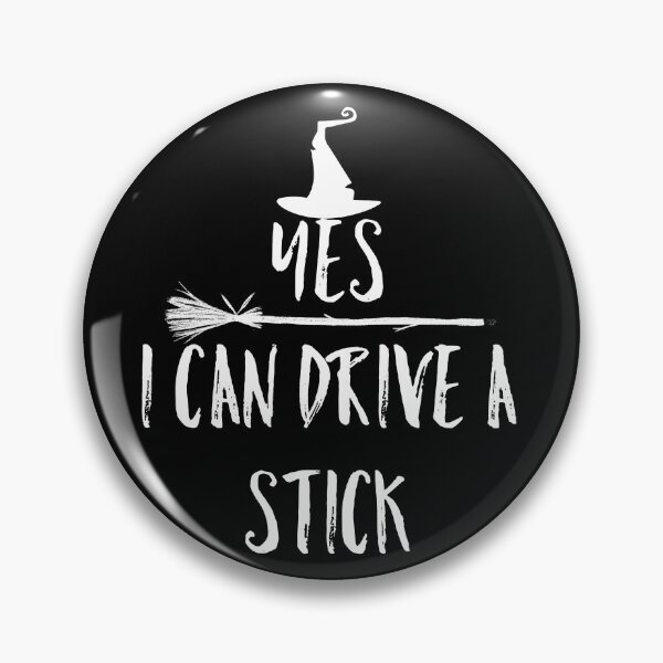 Item preview, Yes I can drive a stick sassy Halloween witch designed and sold by Unboltingcat.