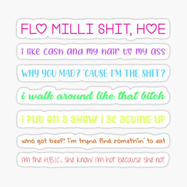 "flo milli multipack lyrics