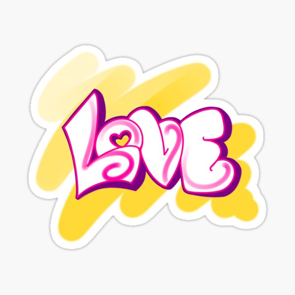 LOVE (graffiti) Sticker