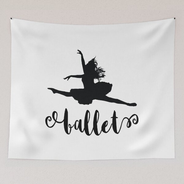 Item preview, Ballet Dance, With Silhouette Of Grand Jeté Ballet Dancer designed and sold by 4AllTimes.