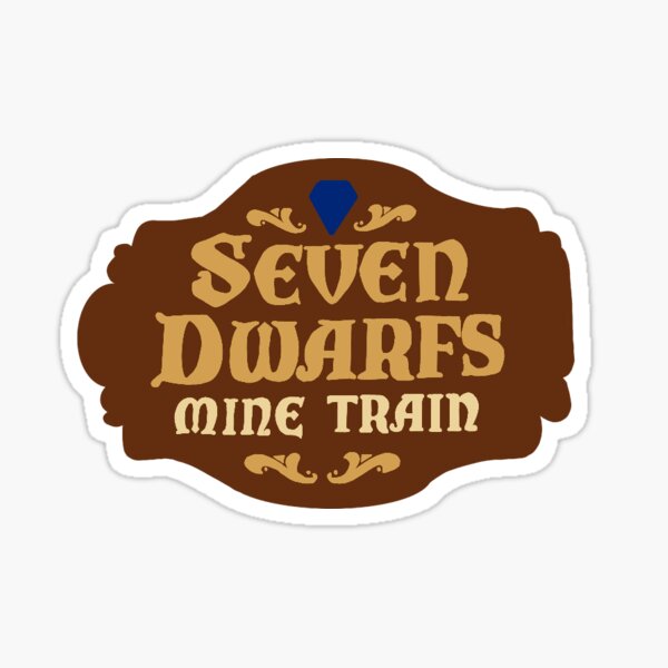 Seven Dwarfs Mine Train Stickers. 