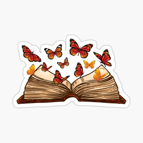 books open book' Sticker | Spreadshirt