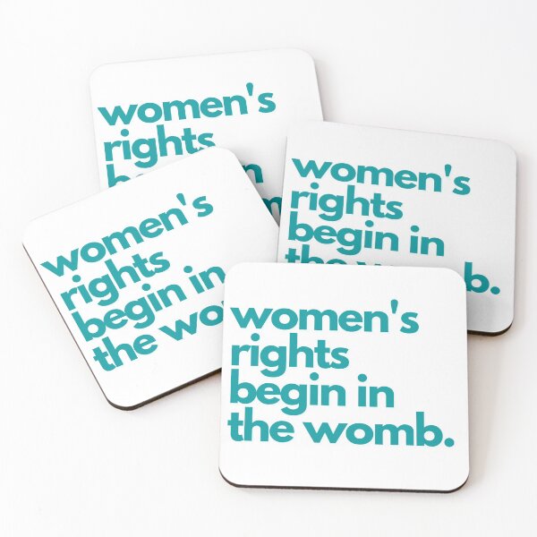 Item preview, Women's Rights Begin In The Womb Pro-Life Quote designed and sold by libertysticks.