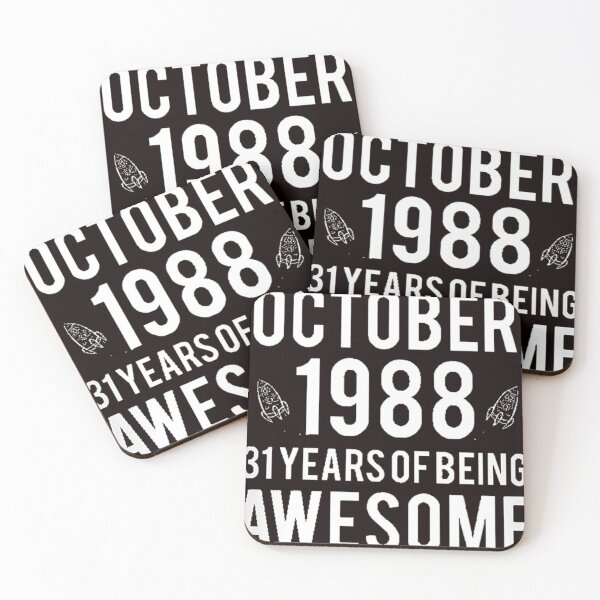 Item preview, October 1988 31 Years Old Birthday designed and sold by Muamershop.
