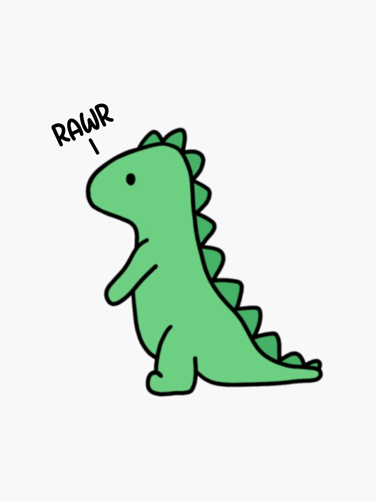 Discover Rawr Dinosaur Small Sticker