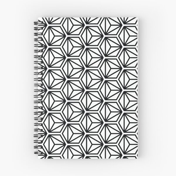 Item preview, Patrón de cubo hexagonal triangular - Negro designed and sold by RoguePatterns.