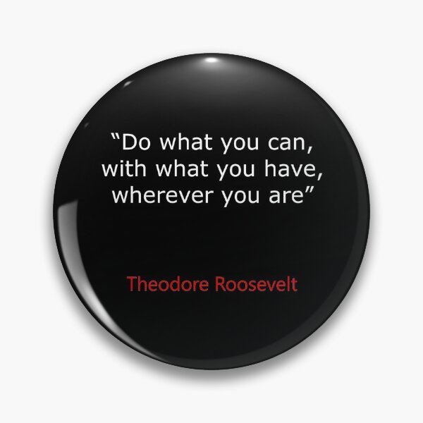 Item preview, Do what you can, with what you have, wherever you are Theodore Roosevelt designed and sold by 3coma14.