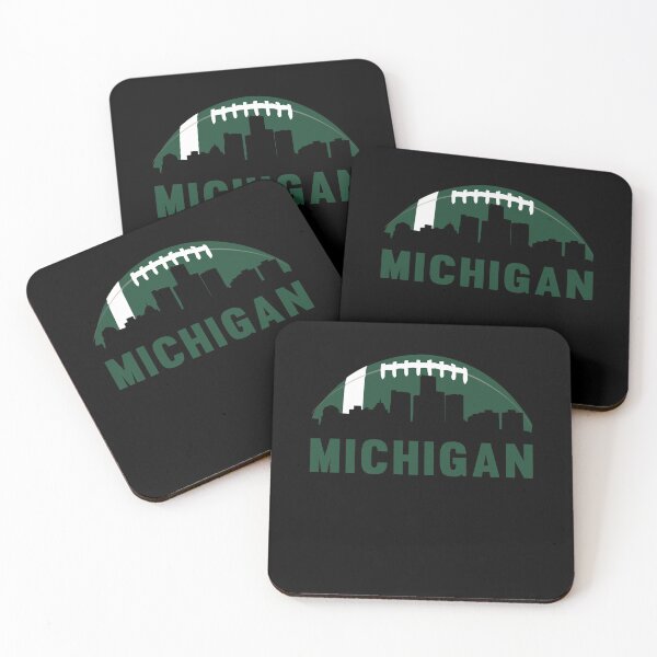 Item preview, Vintage Retro Michigan Football Skyline designed and sold by ArtistThara.