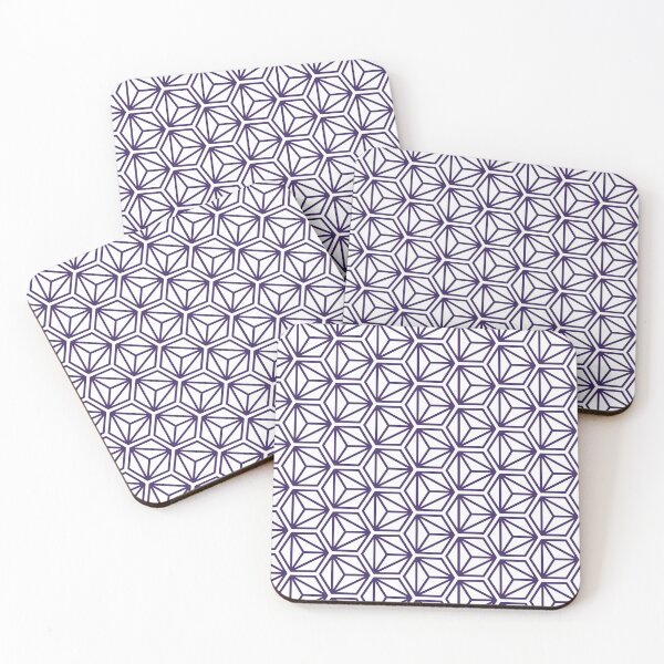 Item preview, Triangle Hexagon Cube Pattern – Purple designed and sold by RoguePatterns.