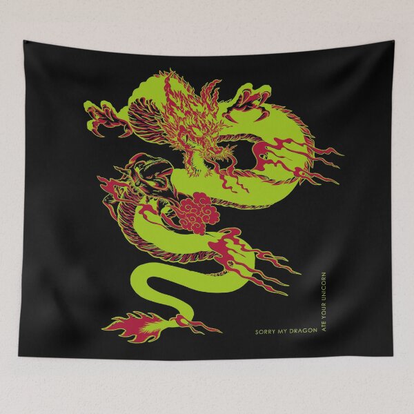 Item preview, Dragons and Unicorns - Unicorns and Dragons Sorry Light Green designed and sold by Coder-T.