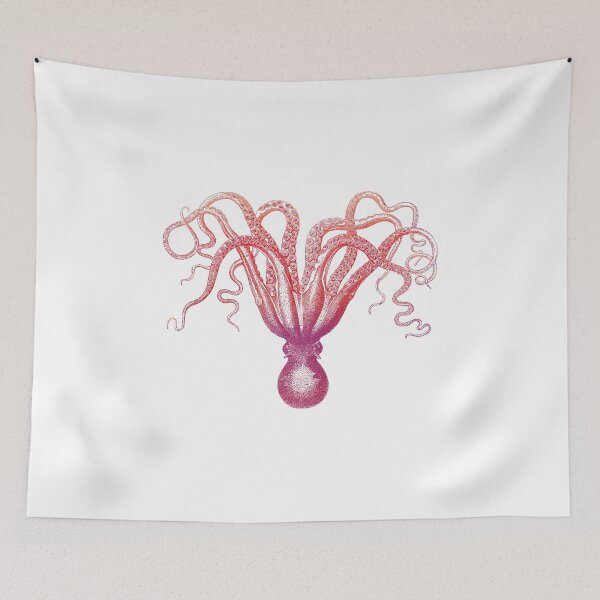 Item preview, Etiqueta engomada del vintage Ombre Octopus designed and sold by Pip Gerard.