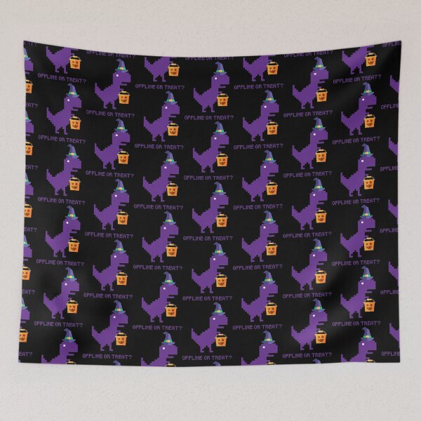 Item preview, Purple Halloween Offline Dino - Offline or Treat? designed and sold by codingpotato.