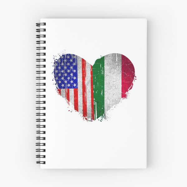 Item preview, USA Italy Heart - Dual Citizenship Vintage Retro Design  designed and sold by Hodbi.