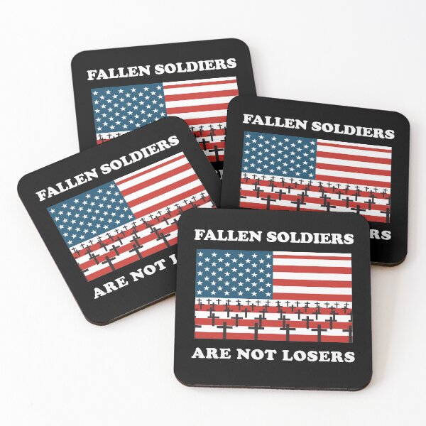 Item preview, FALLEN SOLDIERS ARE NOT LOSERS designed and sold by Cool-Cat-POD.